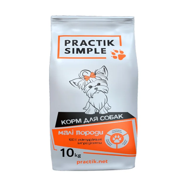 Сухий корм Practik Simple для дорослих собак малих порід, 10 кг