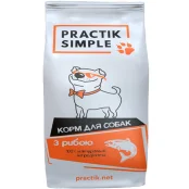 Сухий корм Practik Simple для дорослих собак, з рибою, 5 кг