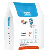 Сухой корм Practik Simple Свежий лосось, для стерилизованных кошек и котов, 1 кг
