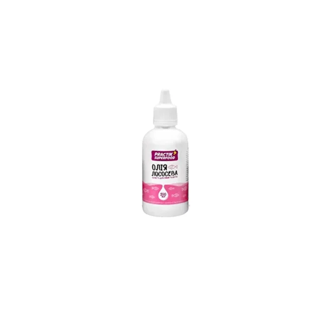 Лососева олія Practik SuperFood Salmon Oil для собак та котів, 100 мл