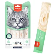 Лакомство Wanpy Creamy Lickable Treats Tuna&Scallop с тунцом, морским гребешком, витаминами и таурином, для кошек, 5×14 г