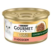 Влажный корм Purina Gourmet Gold "Сочное наслаждение" для взрослых кошек, кусочки с лососем, 85 г