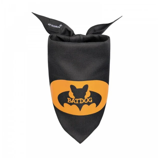 Бандана Pet Fashion Batdog для собак, розмір M-XL, чорна