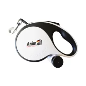 Повідець-рулетка AnimAll з диспенсером, для собак вагою до 15 кг, 3 м, біла