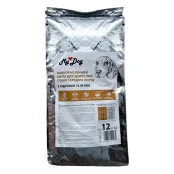 Сухий корм AnimAll My dog для дорослих собак середніх пород, з індичкою та ягням, 12 кг