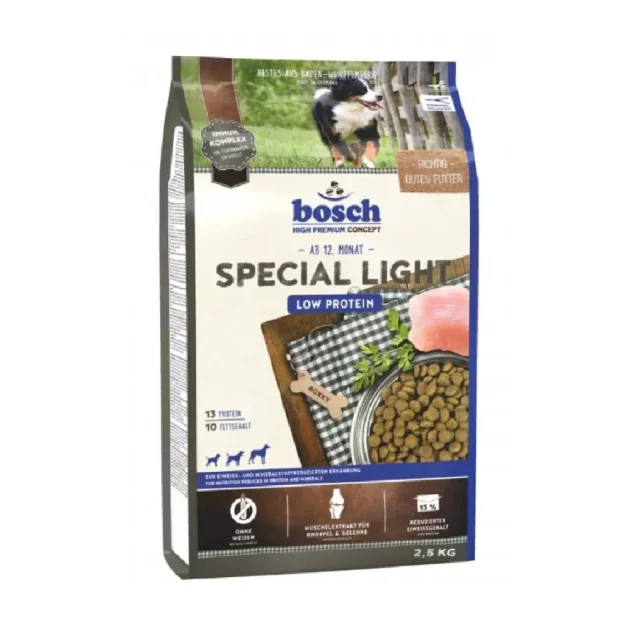 Сухой корм Bosch Special Light для собак с заболеваниями почек и печени, 2.5 кг