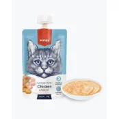 Крем-суп Wanpy Duck & Pumkin для кошек, курица с морковью, 90 г