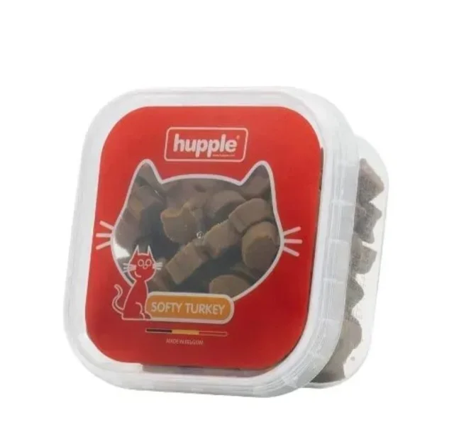 Лакомства Hupple Softy Crazy Turkey для кошек, мягкие мордочки с индейкой, 80 г
