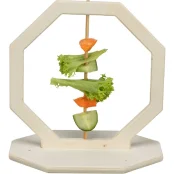 Кільце-тримач Trixie для гризунів, для їжі, дерево, 17×21×17 см