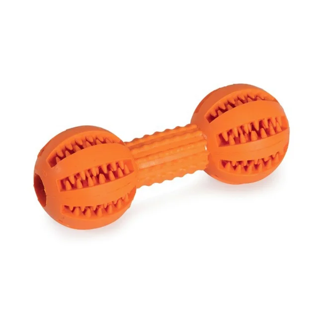 Іграшка Camon Dental Fun для собак, гантель, гума, 13.5 см