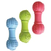 Іграшка Tatrapet Dental Gum для собак, гантелька, гума, 10 см, кольори в асортименті