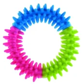 Іграшка Tatrapet Dental Gum для собак, кільце з шипами, гума, 10-11 см