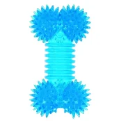 Іграшка Tatrapet Dental Gum для собак, кістка з шипами, гума, пищалка, 12-13 см
