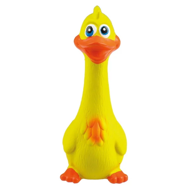 Іграшка Tatrapet Toys Fun для собак, качка з пищалкою, латекс, 19 см, кольори в асортименті