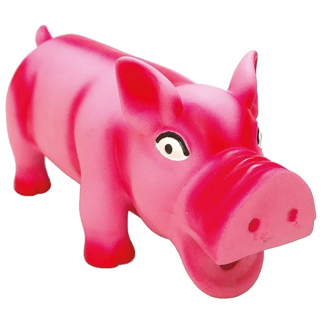 Игрушка Tatrapet Toys Fun для собак, большая свинка с пищалкой, латекс, 30 см, цвета в ассортименте