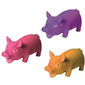 Іграшка Tatrapet Toys Fun для собак, свинка з пищалкою, латекс, 21 см, кольори в асортименті