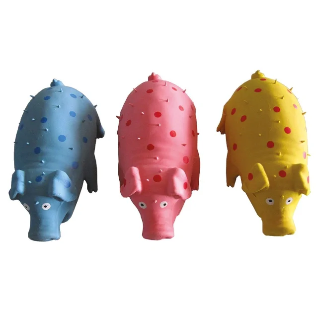 Іграшка Tatrapet Toys Fun для собак, свинка з шипами, латекс, 16 см, кольори в асортименті