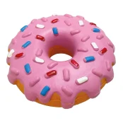Іграшка Tatrapet Toys Fun для собак, пончик з пищалкою, латекс, 14 см, кольори в асортименті