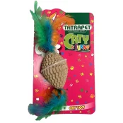 Іграшка Tatrapet Caty funny для котів, іграшка з пір’ям, картон, 15×3.8 см