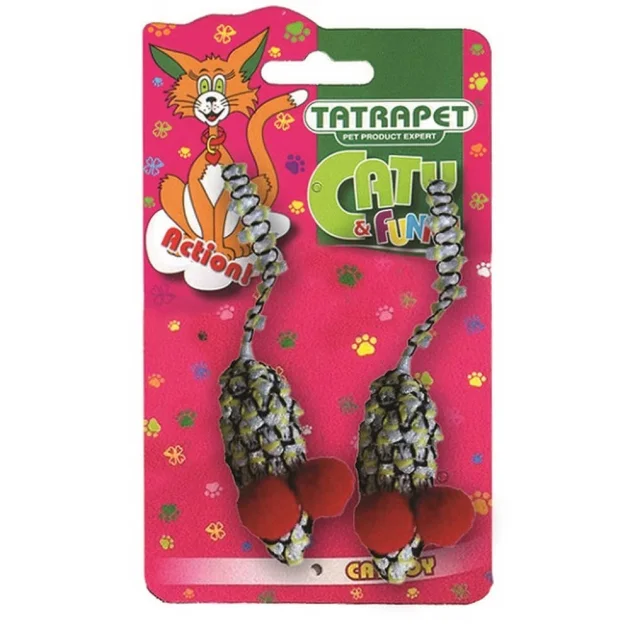 Іграшка Tatrapet Caty funny для котів, мишки, тканина, 5.5 см