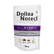 Вологий корм Dolina Noteci Premium для собак, з кроликом та журавлиною, 500 г
