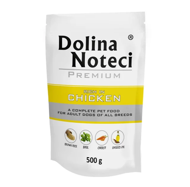Вологий корм Dolina Noteci Premium для собак, з куркою, 500 г