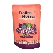 Вологий корм Dolina Noteci Superfood для котів, з телятиною, лобстером і креветкою, 85 г