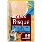 Вологий корм INABA "CIAO Bisque" для котів, з тунцем, пюре, 40 г
