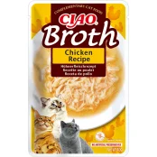 Вологий корм INABA "CIAO Broth" для котів, з тушкованою куркою в бульйоні, 40 г