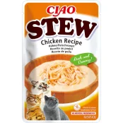 Вологий корм INABA "CIAO Stew" для котів, з тушкованою куркою, 40 г