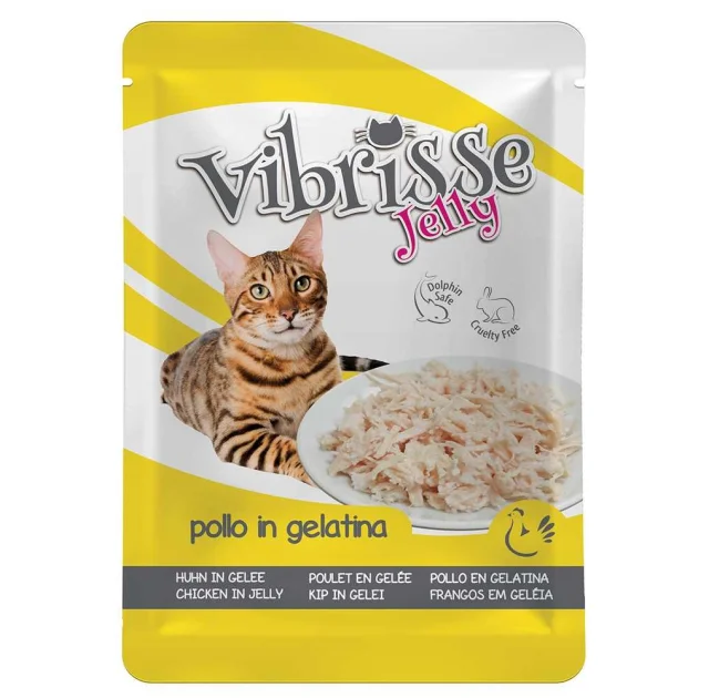Влажный корм VIBRISSE JELLY для кошек, куриное филе в желе, 70 г