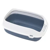 Туалет MDS BETA PLUS MAXI для котів, з рамкою, голубий, 49×39×17 см