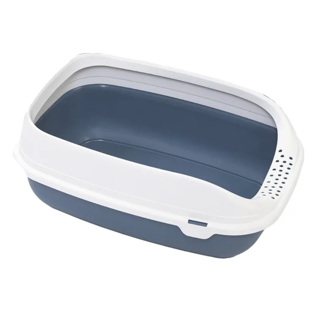 Туалет MDS BETA PLUS MAXI для котів, з рамкою, голубий, 49×39×17 см