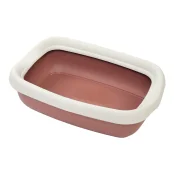 Туалет MDS BETA MAXI для котів, з рамкою, коричневий, 49×39×13 см