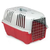 Переноска MPS PRATIKO 1 METAL RED для собак и кошек до 12 кг, красная, 48×31.5×33 см