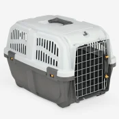Переноска MPS SKUDO 3 IATA GREY для собак и кошек до 24 кг, серая, 60×40×39 см