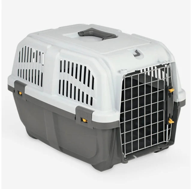 Переноска MPS SKUDO 3 IATA GREY для собак и кошек до 24 кг, серая, 60×40×39 см