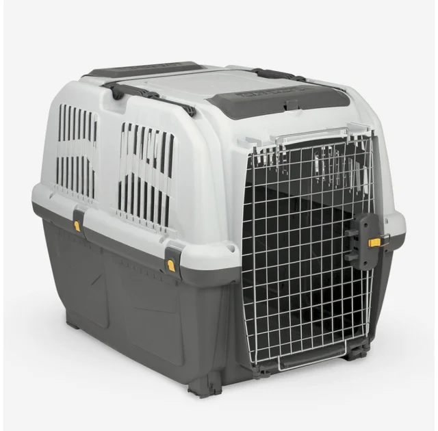 Переноска MPS SKUDO 4 IATA GREY для собак и кошек до 30 кг, серая, 68×48×51 см