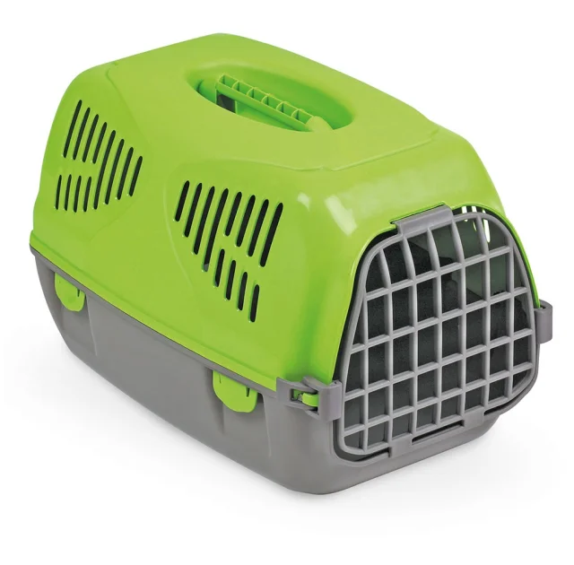 Переноска MPS SIRIO LITTLE GREEN для собак и кошек до 10 кг, зелёная, 50×33.5×31 см