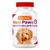 Вітаміни Supremo MAXI PAWS для собак великих порід, комплекс пивних дріжджів з часником, 120 таблеток, 1 г