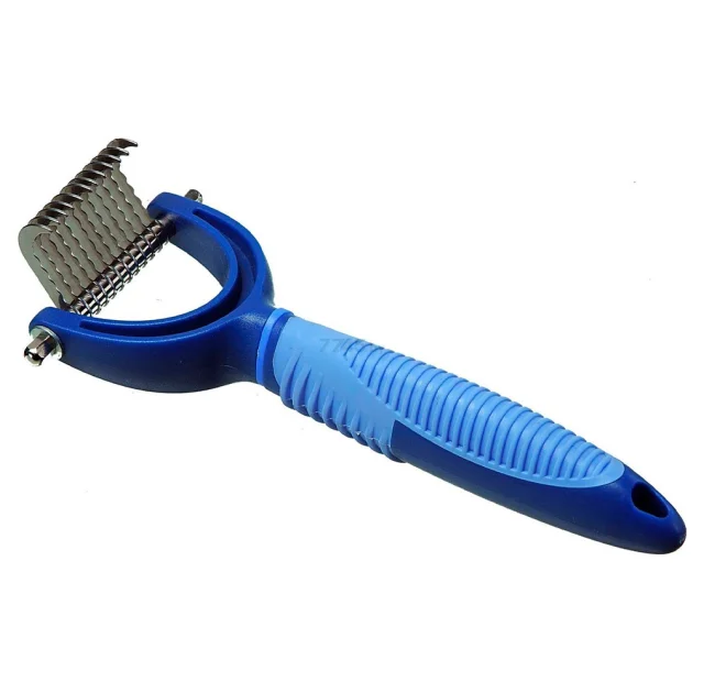 Колтунорез Camon Soft Grip для собак и котов, с 12 лезвиями, угловой, 1 шт
