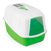 Туалет MPS KOMODA GREEN для котів, бокс з фільтром, зелений, 54×39×40 см