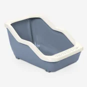 Туалет MPS NETTA OPEN DARK BLUE для котів, з рамкою, синій, 54×39×29 см