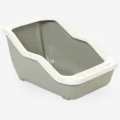 Туалет MPS NETTA OPEN LIGHT GREEN для котів, з рамкою, світло-зелений, 54×39×29 см