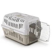 Переноска Georplast Spark для собак та котів, пластикова, бежева, 48.5×33.5×31 см