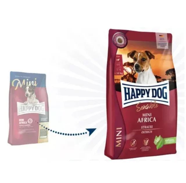 Сухий корм Happy Dog Mini Africa для собак дрібних порід від 1 до 10 кг з чутливим травленням, 4 кг