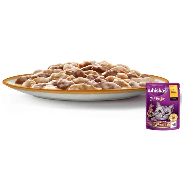Влажный корм Whiskas Tasty Mix для кошек, ягненок с индейкой, 85 г