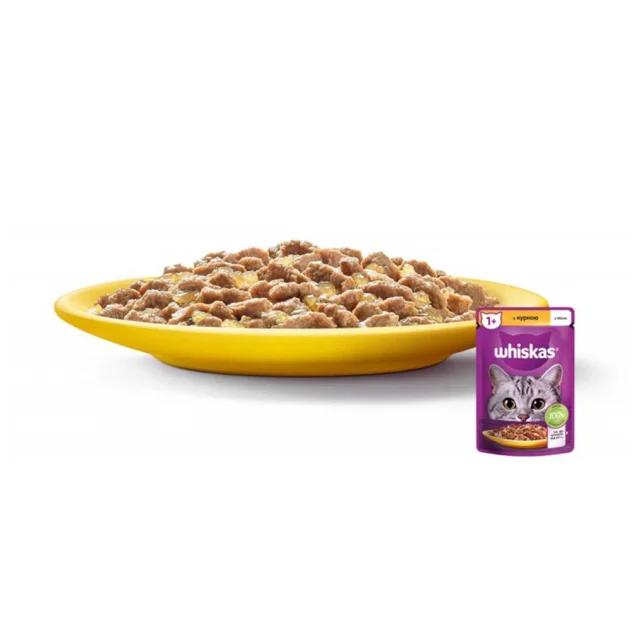 Влажный корм Whiskas для котят, курица в желе, 85 г