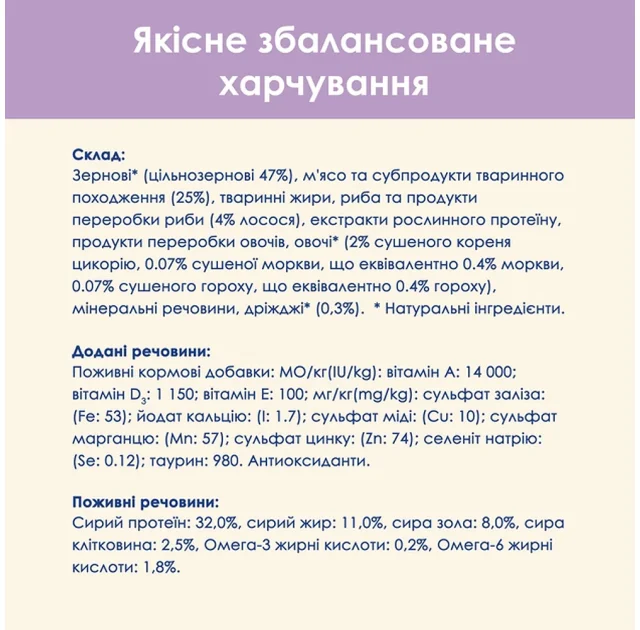 Сухий корм Purina Cat Chow Sensitive для дорослих котів із чутливою шкірою та травленням, з лососем, 15 кг