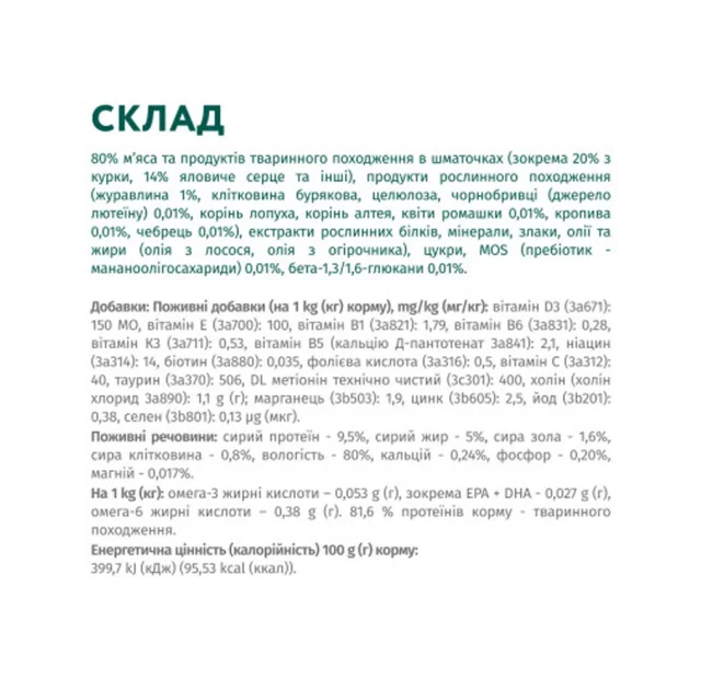 Влажный корм Optimeal Beef&Cranberries Adult для взрослых собак, говядина и клюква в желе, 100 г